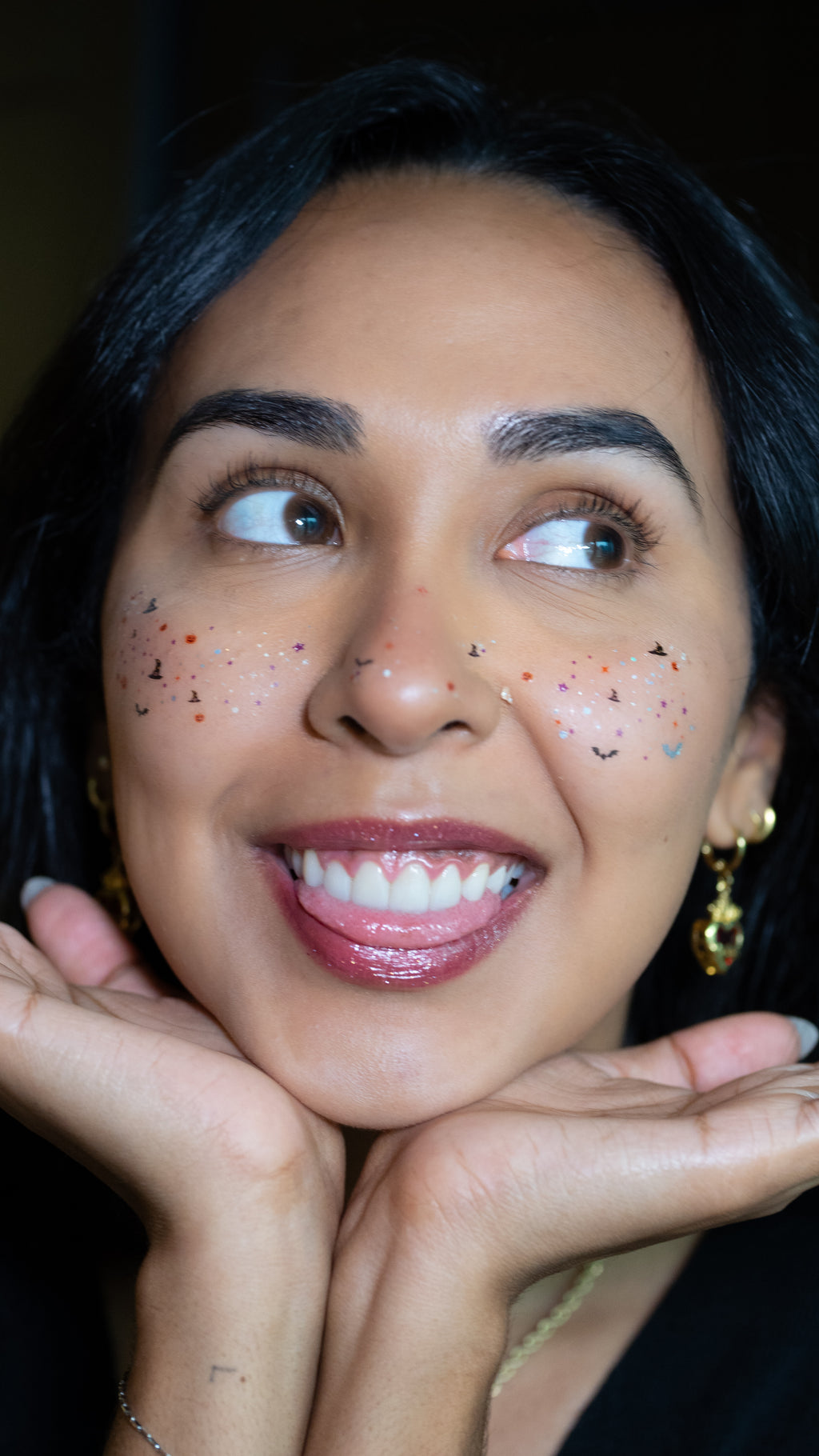 SPOOKLEDAZZLE Holographic Halloween Temporary Freckles