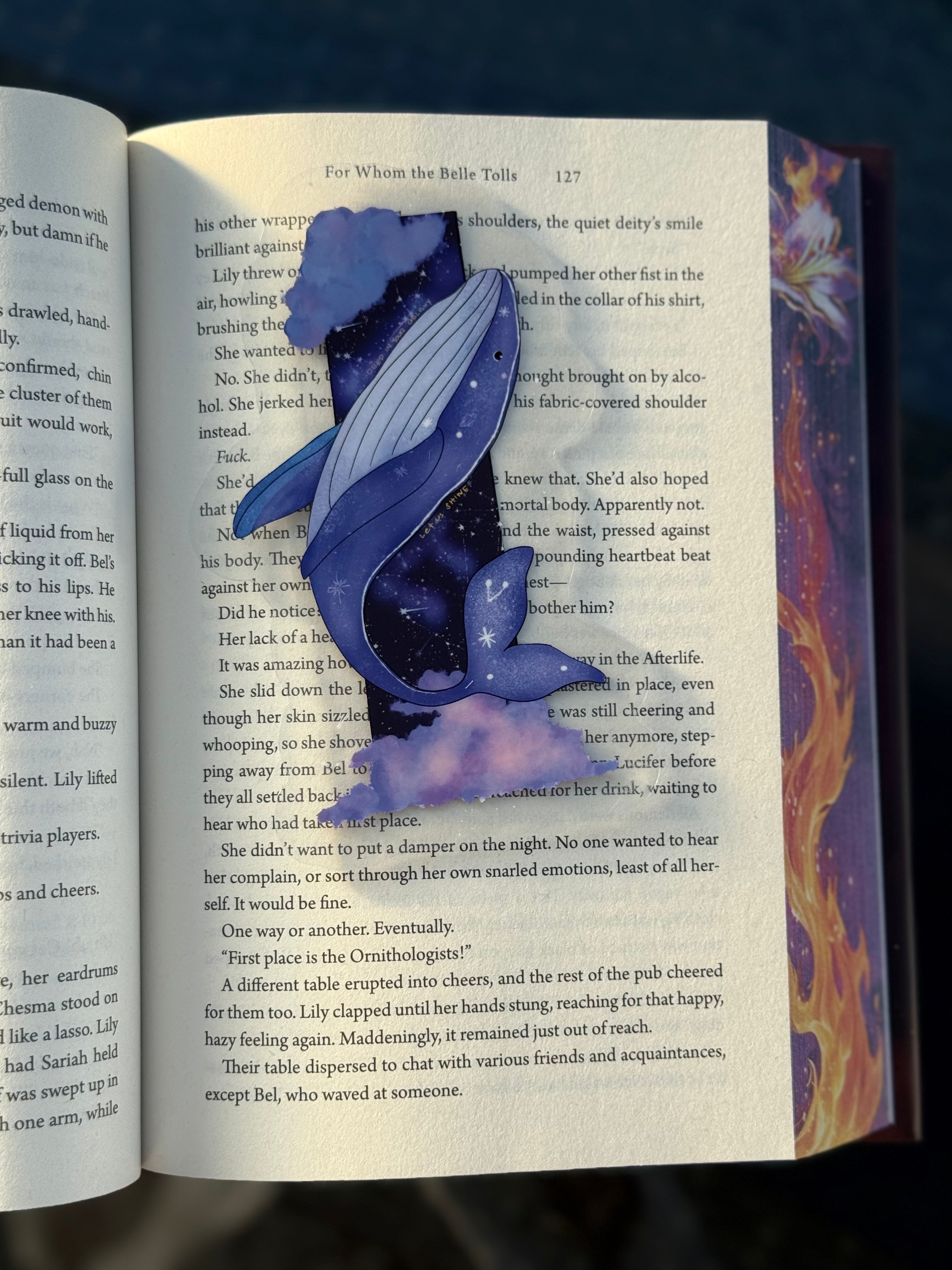 Purple Universe Clear PET Bookmark