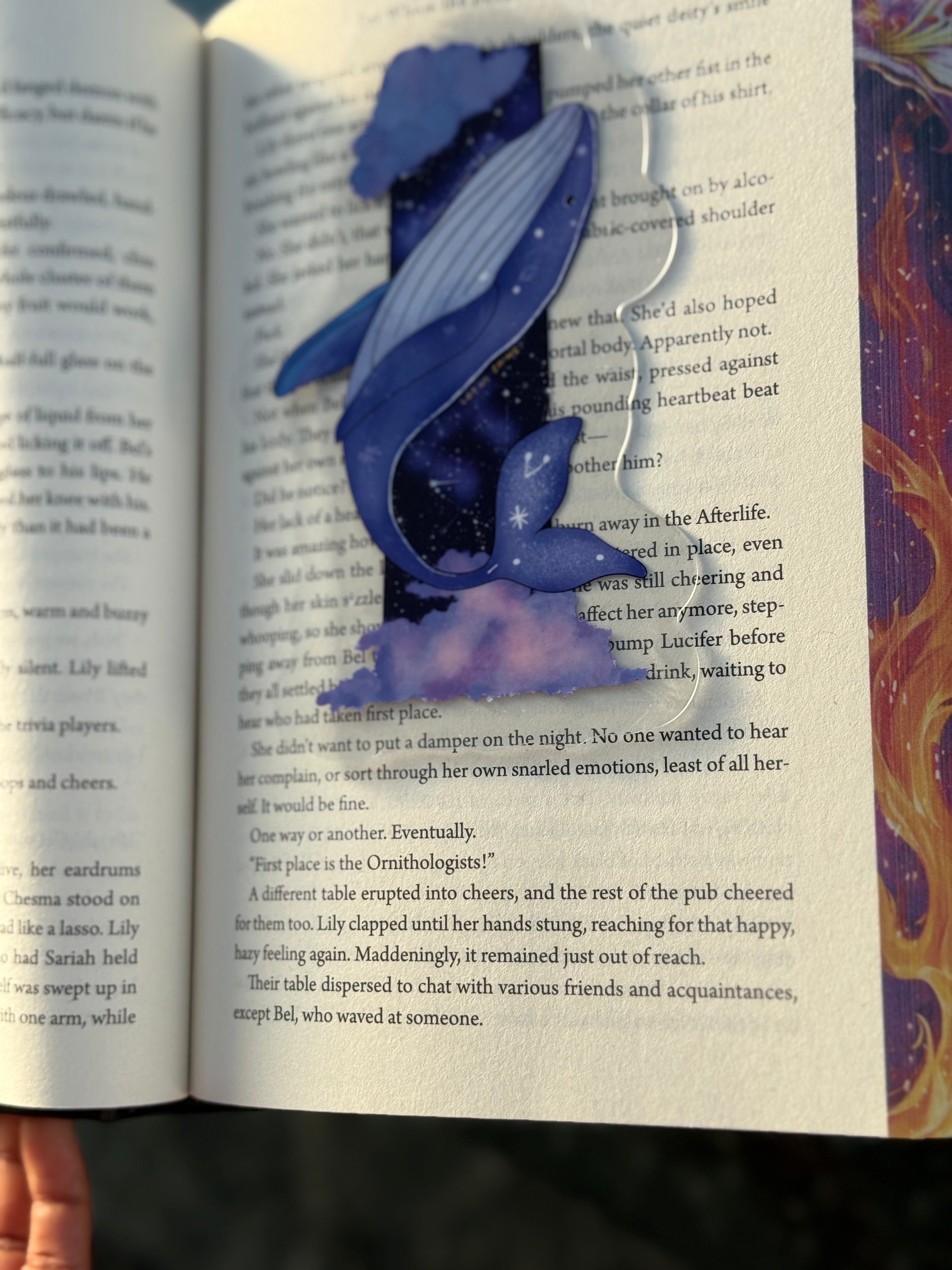 Purple Universe Clear PET Bookmark